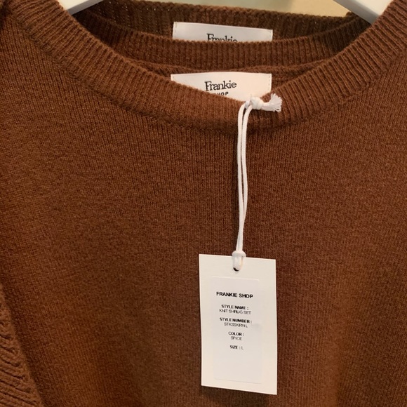 NWT the Frankie shop knit tank and shrug set - Picture 9 of 10